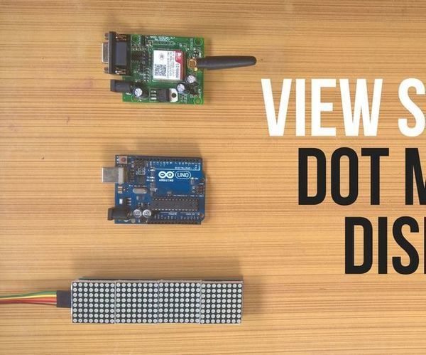 View SMS On A Dot Matrix Display