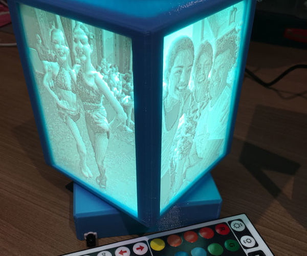 Rotating Lithophane Box