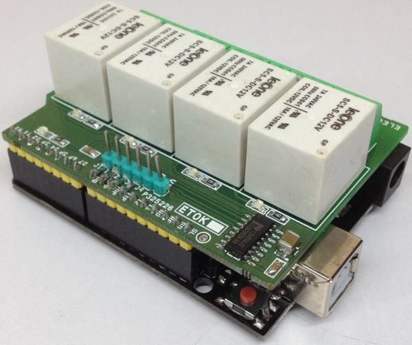 4 Channel Relay Shield for Arduino UNO