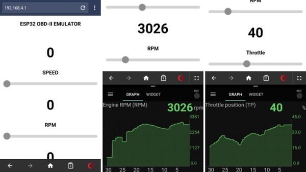 ESP32 OBD-II Emulator