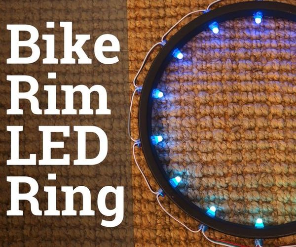 LED Ring From Recycled Bike Rim