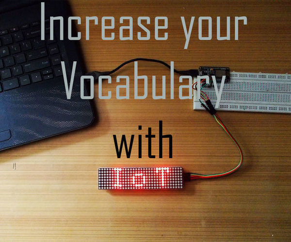 Word of the Day Display With IoT