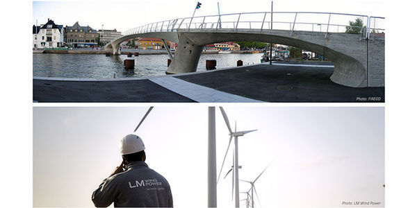 New research into the use of composite materials aims to reduce bridge costs and provide more durable wind turbines