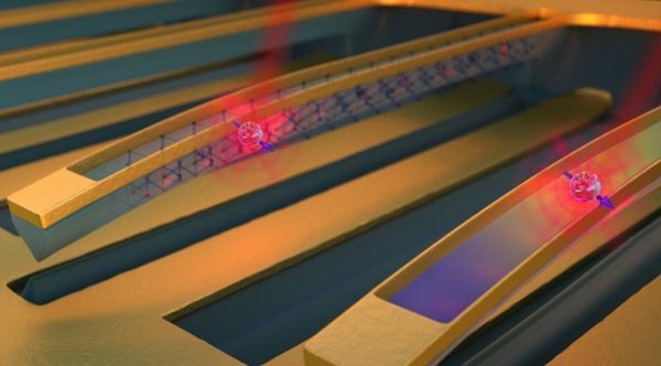 Tunable diamond string may hold key to quantum memory