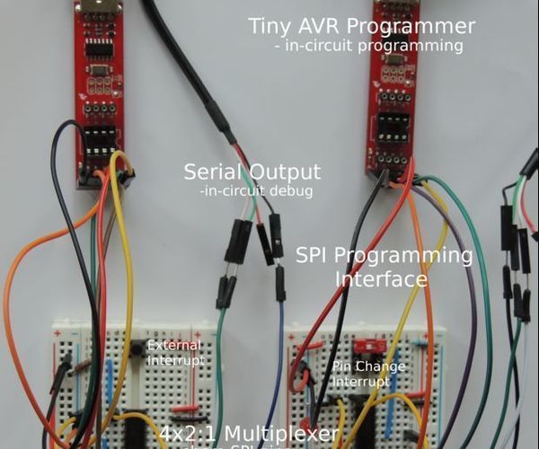 ATtiny84/85 SPI Interface Pin Reuse