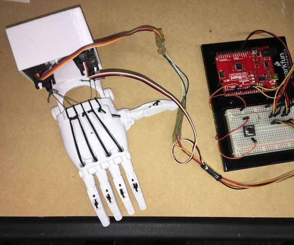 Servo Controlled Prosthetic Hand