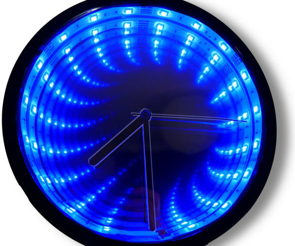 Infinity Illusion Mirror Clock