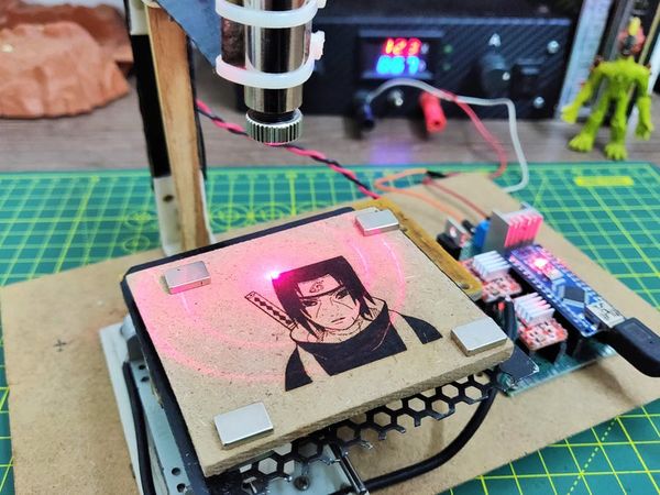 Mini CNC Laser Wood Engraver and Laser Paper Cutter