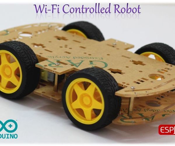 Wi-Fi Controlled 4-Wheeled Robot