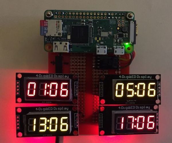 Raspberry Pi Amateur Radio Digital Clock