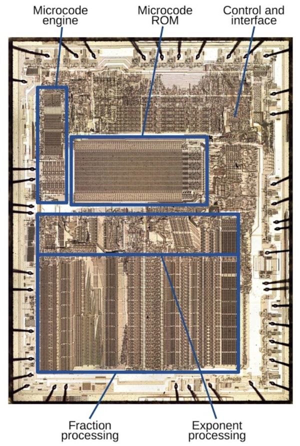 Two bits per transistor: high-density ROM in Intel's 8087 floating point chip