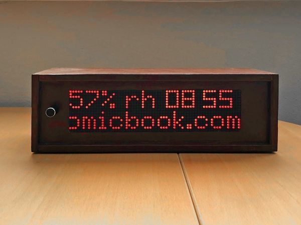 1024 LED Matrix WiFi Message Board with Menu