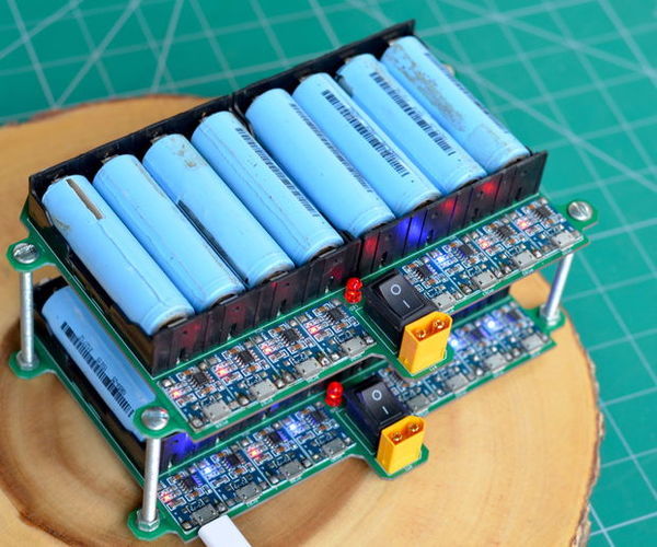 DIY 18650 Lithium Ion Cells Charging Grid