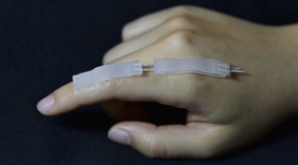 A safe, wearable soft sensor