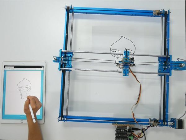 Arduino - Drawing via Web Using Step Motor Controller