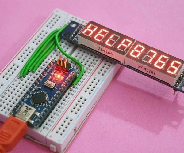 Arduino Nano - 8 Digit Segment Display
