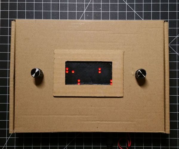 8x16 LED Matrix Pong Game (2 Paddles Per Player Version)