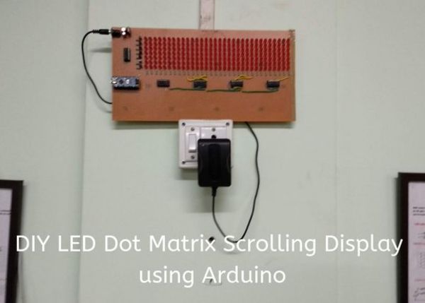 DIY LED Dot Matrix Scrolling Display Using Arduino