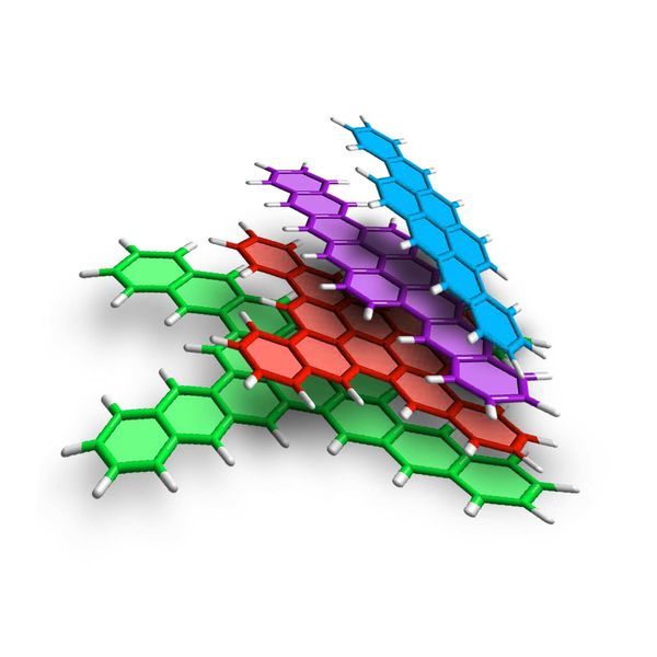 Large, stable pieces of graphene produced with unique edge pattern