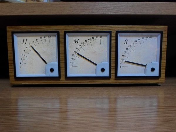 Arduino Analog Panel Meter Clock