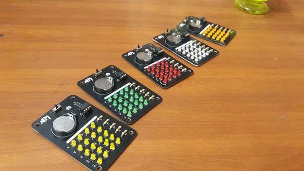 ATtiny LED Matrix Display Badge
