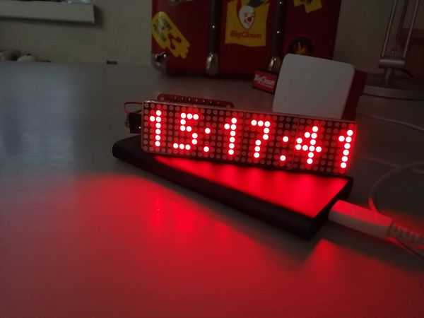 Wireless LED Matrix Display with RaspberryPi, Node-RED, MQTT