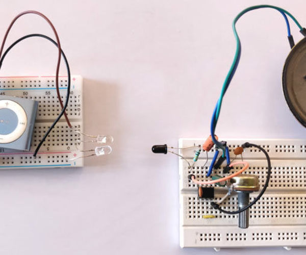 IR Based Wireless Audio Transmitter and Receiver