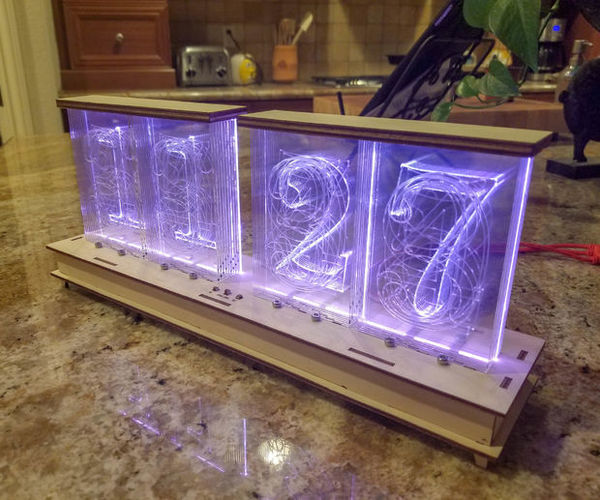 Faux Nixie Tube Clock