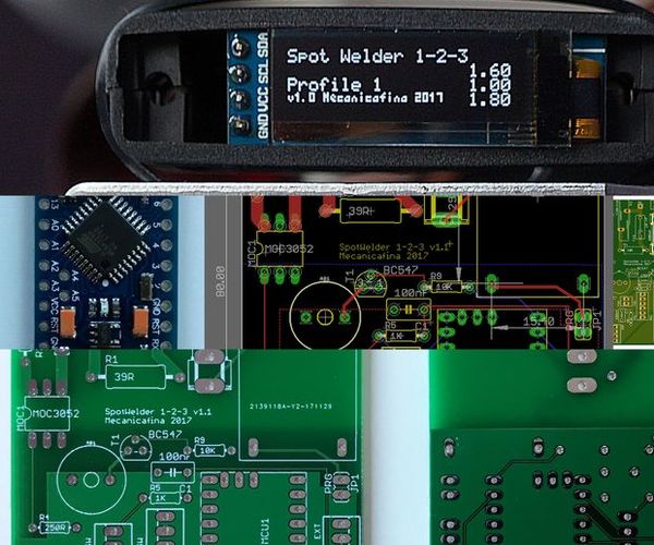 Spot Welder 1-2-3 Arduino Printed Circuit Board