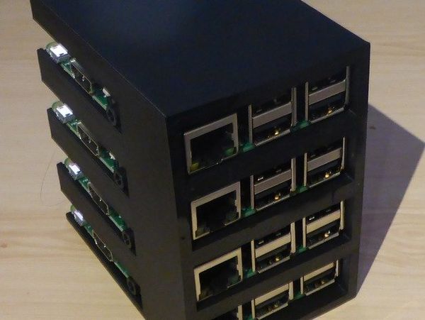 Customizable Raspberry Pi B+/Pi 2 rack