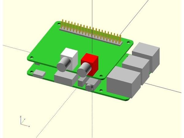 Open SCAD Raspberry PI3 model