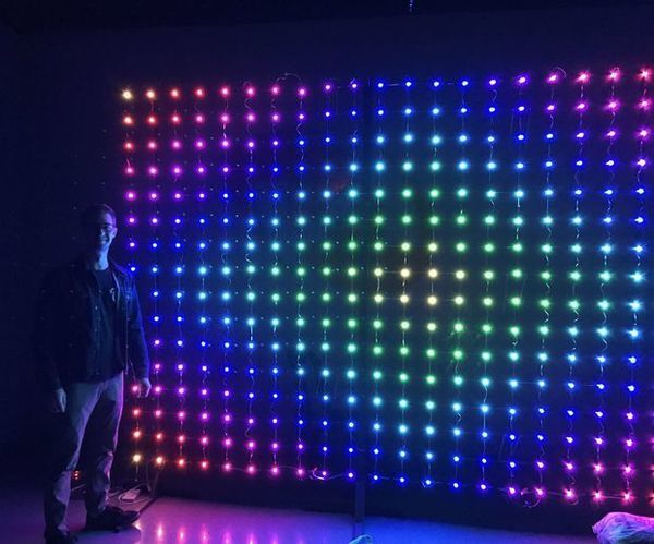 Huge Flexible Transparent LED Matrix Under $150. Easy to Make.