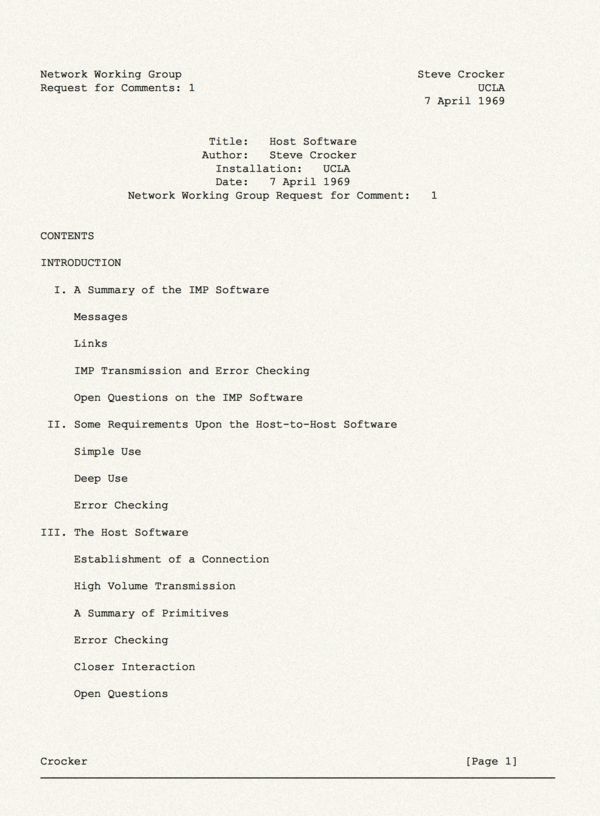 Fifty Years of RFCs