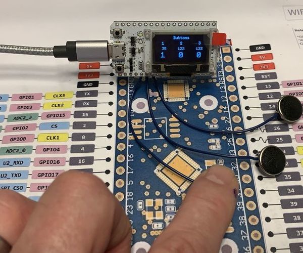 ESP32 Capacitive Touch Input Using