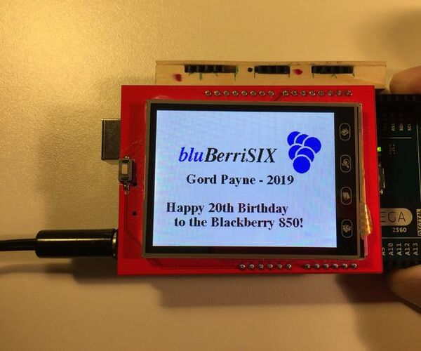 BluBerriSix - a TFT TouchScreen / Arduino Tutorial