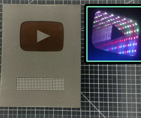 Make an Infinity Play Button / Subscriber Counter