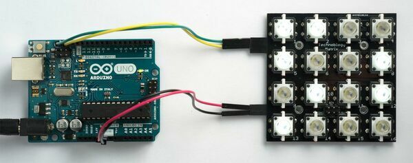 Illuminated Button Matrix