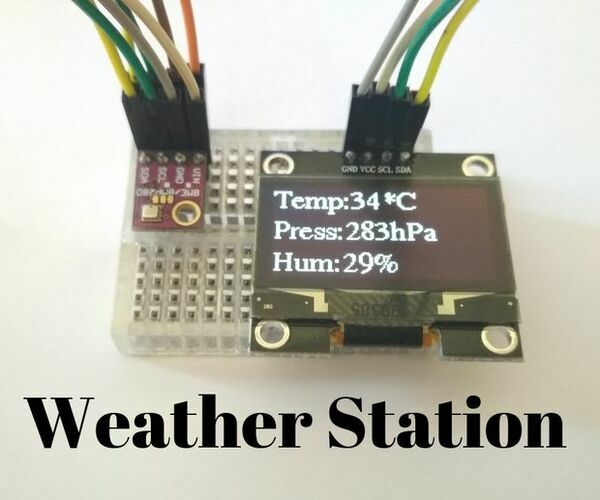 Room Weather Station Using Arduino & BME280