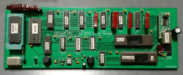 CSCvon8: 8-bit von Neumann Crazy Small CPU