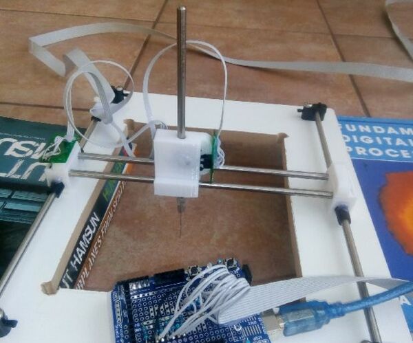 XYZ Point Scanner Using Salvaged Rotary Encoders