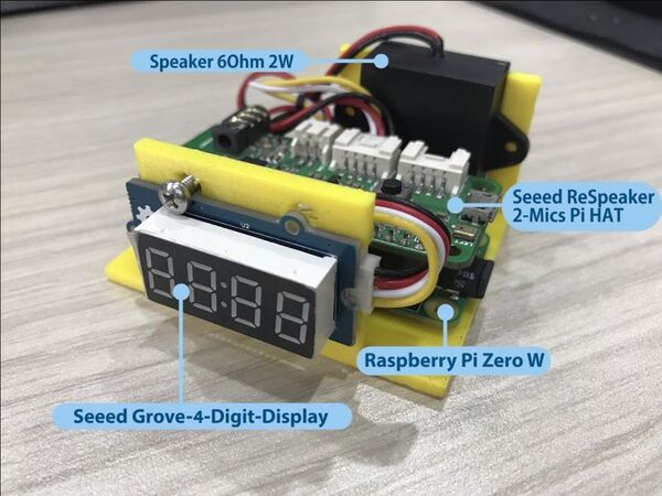 Smart Clock with Alexa Interaction