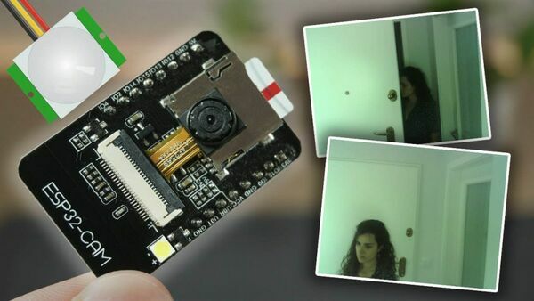 ESP32-CAM PIR Motion Detector with Photo Capture