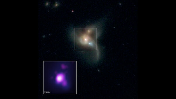 Found: Three Black Holes on Collision Course