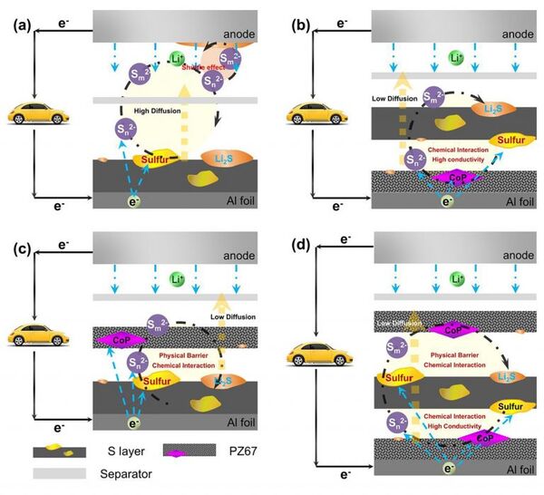 Using High Energy Density Material in Electrode Design Enhances Lithium Sulfur Batteries