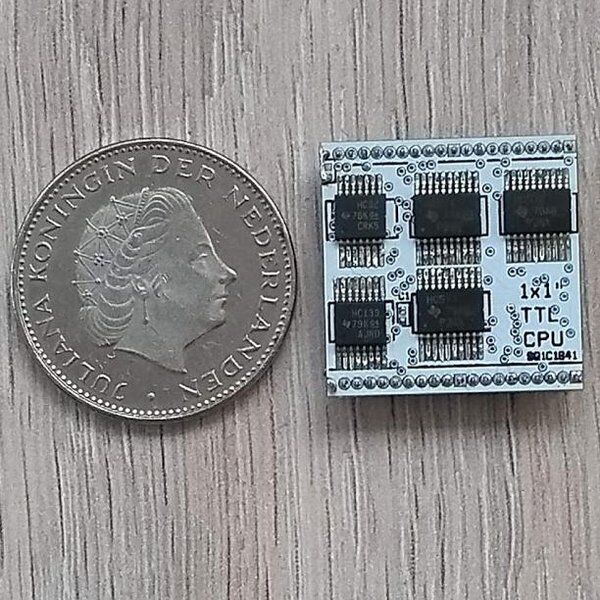 1 Square Inch TTL CPU