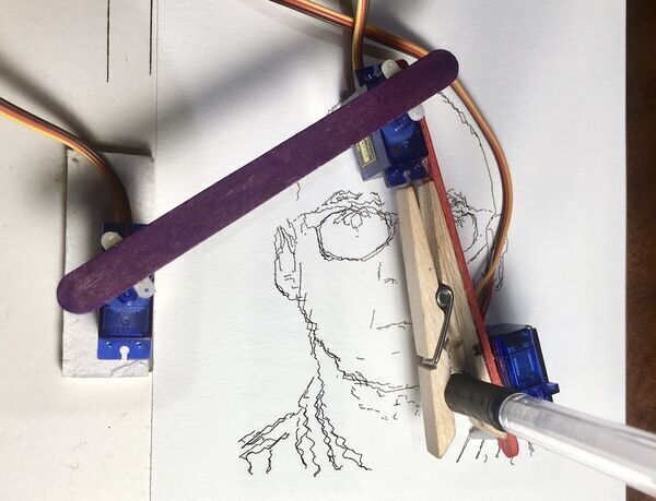 BrachioGraph - the cheapest, simplest possible pen-plotter