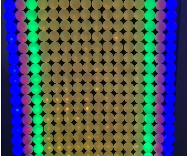 3D Printed Modular LED Wall