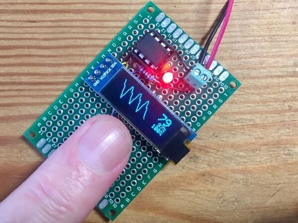 ATtiny85 Pulse Oximeter and Photoplethysmograph