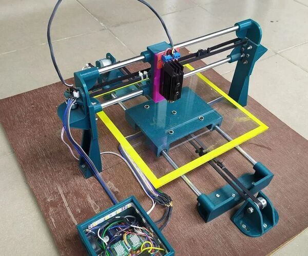 Design and build a wireless laser engraver cum pen plotter using fusion 360 and 3D printing