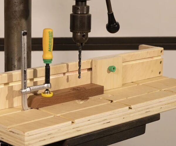 DIY Drill Press Table and Fence